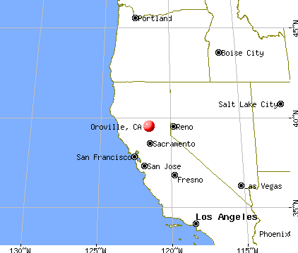 Oroville, California map