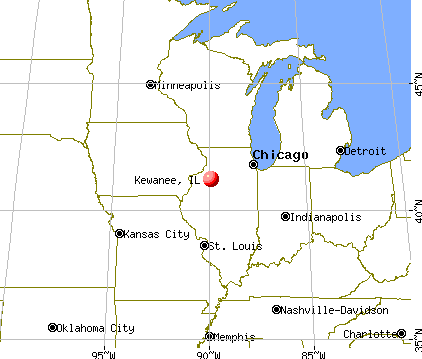 Kewanee, Illinois map