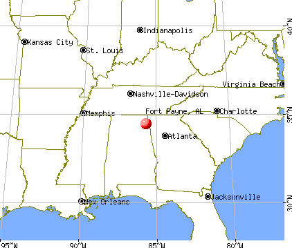 Fort Payne, Alabama map