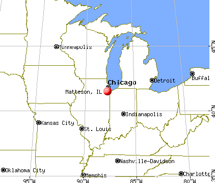 Matteson, Illinois map
