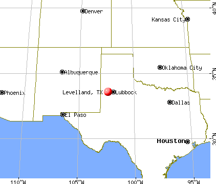 Levelland, Texas map