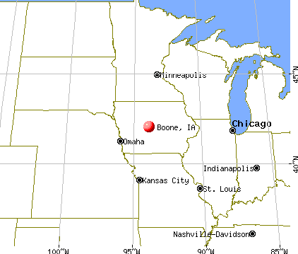 Boone, Iowa map