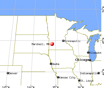 Marshall, Minnesota map