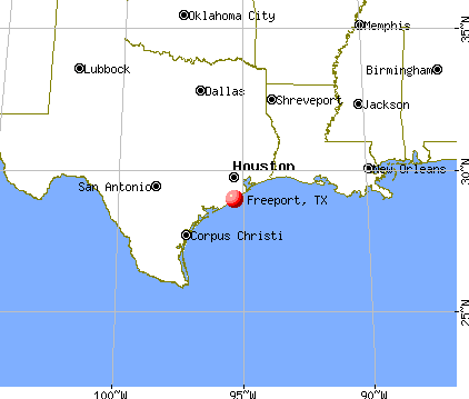 Freeport, Texas map