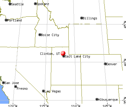 Clinton, Utah map