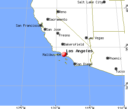 Malibu, California map
