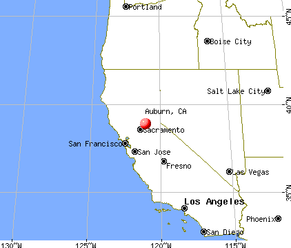 Auburn, California map