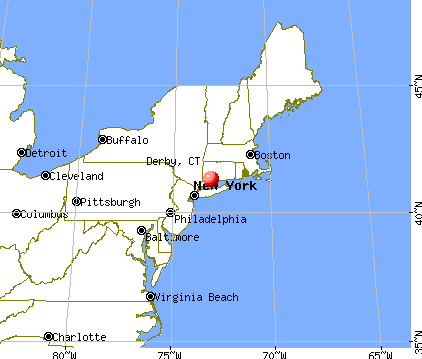 Derby, Connecticut map