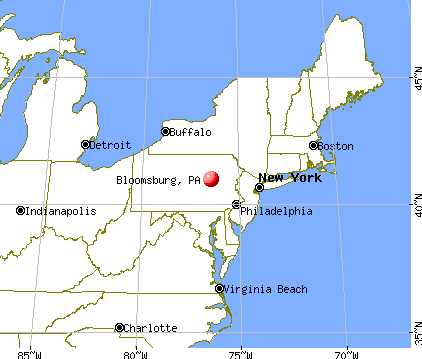 Bloomsburg, Pennsylvania map