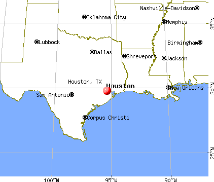 Map Houston Texas