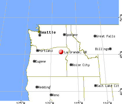 La Grande, Oregon map