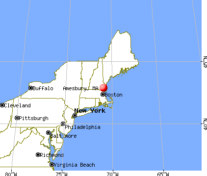 Amesbury, Massachusetts map