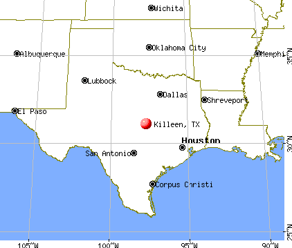 Killeen, Texas map