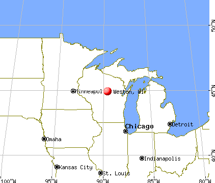 Weston, Wisconsin map