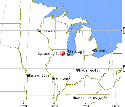 Sycamore, Illinois map