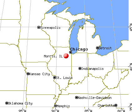 Morris, Illinois map