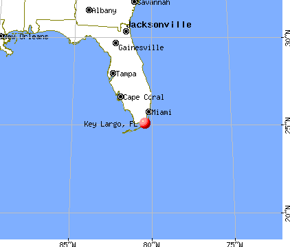 Key Largo, Florida map