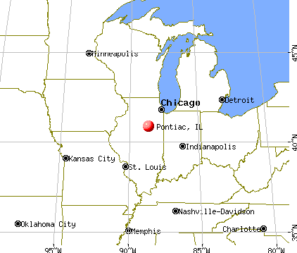 Pontiac, Illinois map