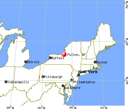 Fulton, New York map