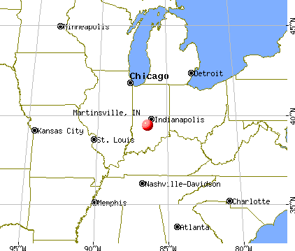 Martinsville, Indiana map
