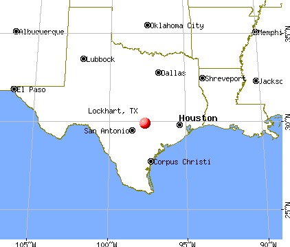 Lockhart, Texas map