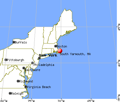 South Yarmouth, Massachusetts map