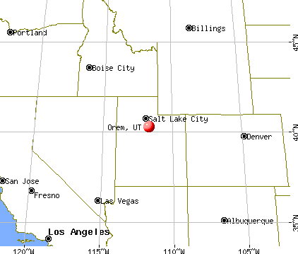 Orem, Utah map