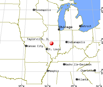 Taylorville, Illinois map