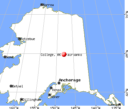College, Alaska map