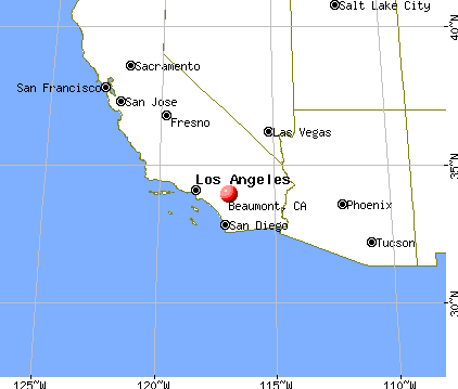 Beaumont California CA 92320 92583 profile population maps