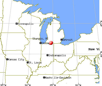 Sturgis, Michigan map