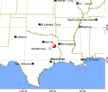 Henderson, Texas map