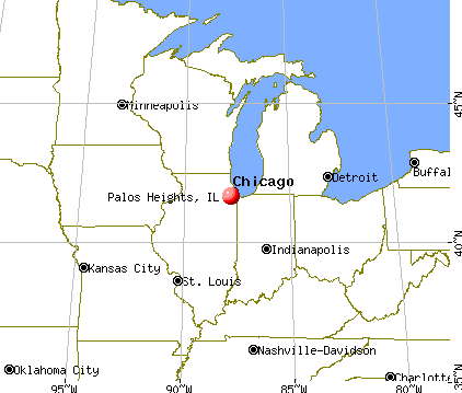 Palos Heights, Illinois map