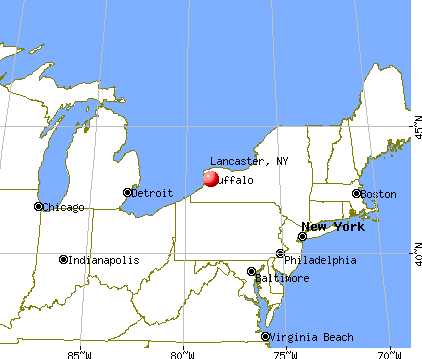 Lancaster, New York map