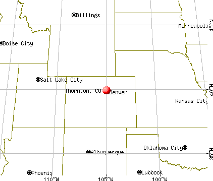 Thornton, Colorado map
