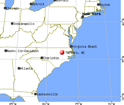 Tarboro, North Carolina map