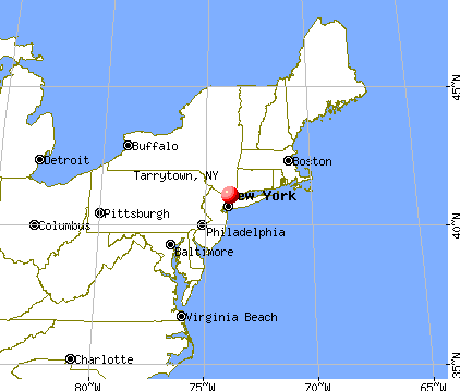 Tarrytown, New York map