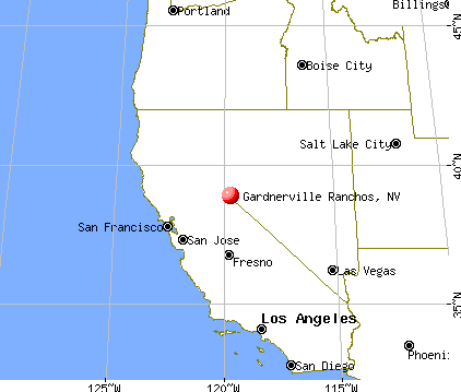 Gardnerville Ranchos, Nevada map