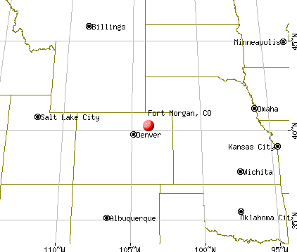 Fort Morgan, Colorado map