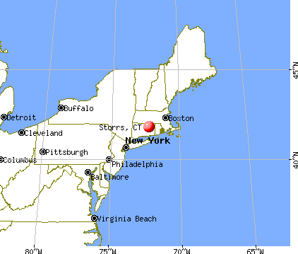 Storrs, Connecticut map