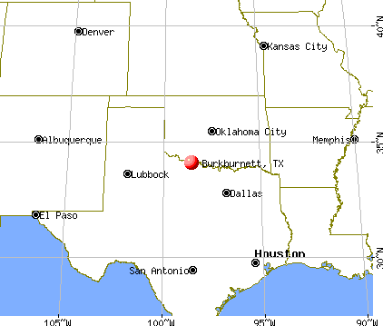 Burkburnett, Texas map