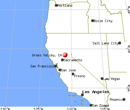 Grass Valley, California map