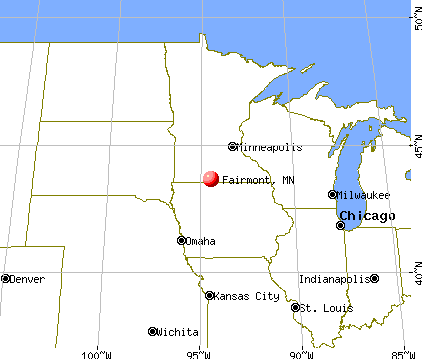 Fairmont, Minnesota map