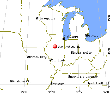 Washington, Illinois map
