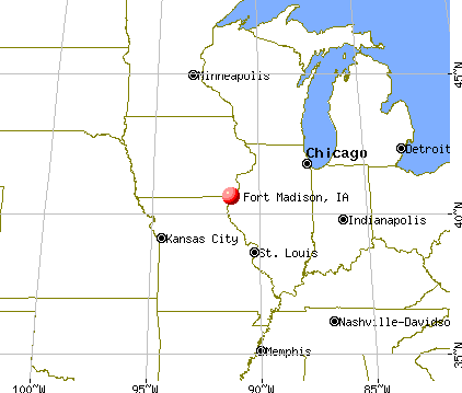 Fort Madison, Iowa map