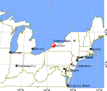 Cheektowaga, New York map