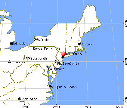 Dobbs Ferry, New York map