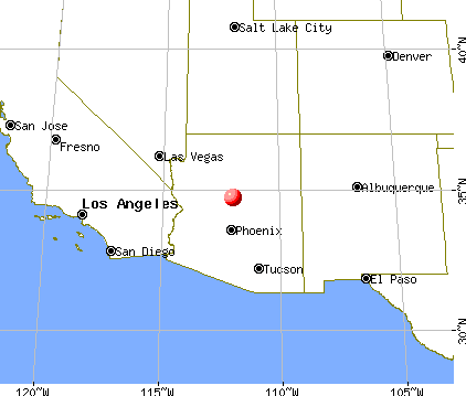 Cottonwood-Verde Village, Arizona map