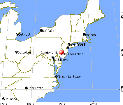 Camden, New Jersey map