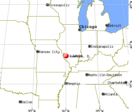 Swansea, Illinois map